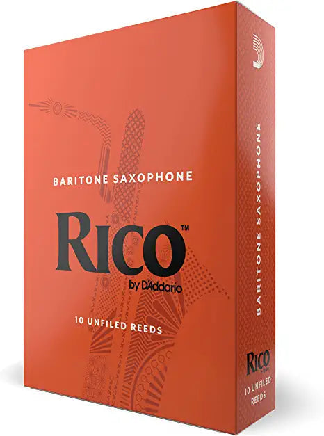 D'Addario RLA1025 - Cañas para saxofón barítono Rico - 2.5 (paquete de 10)