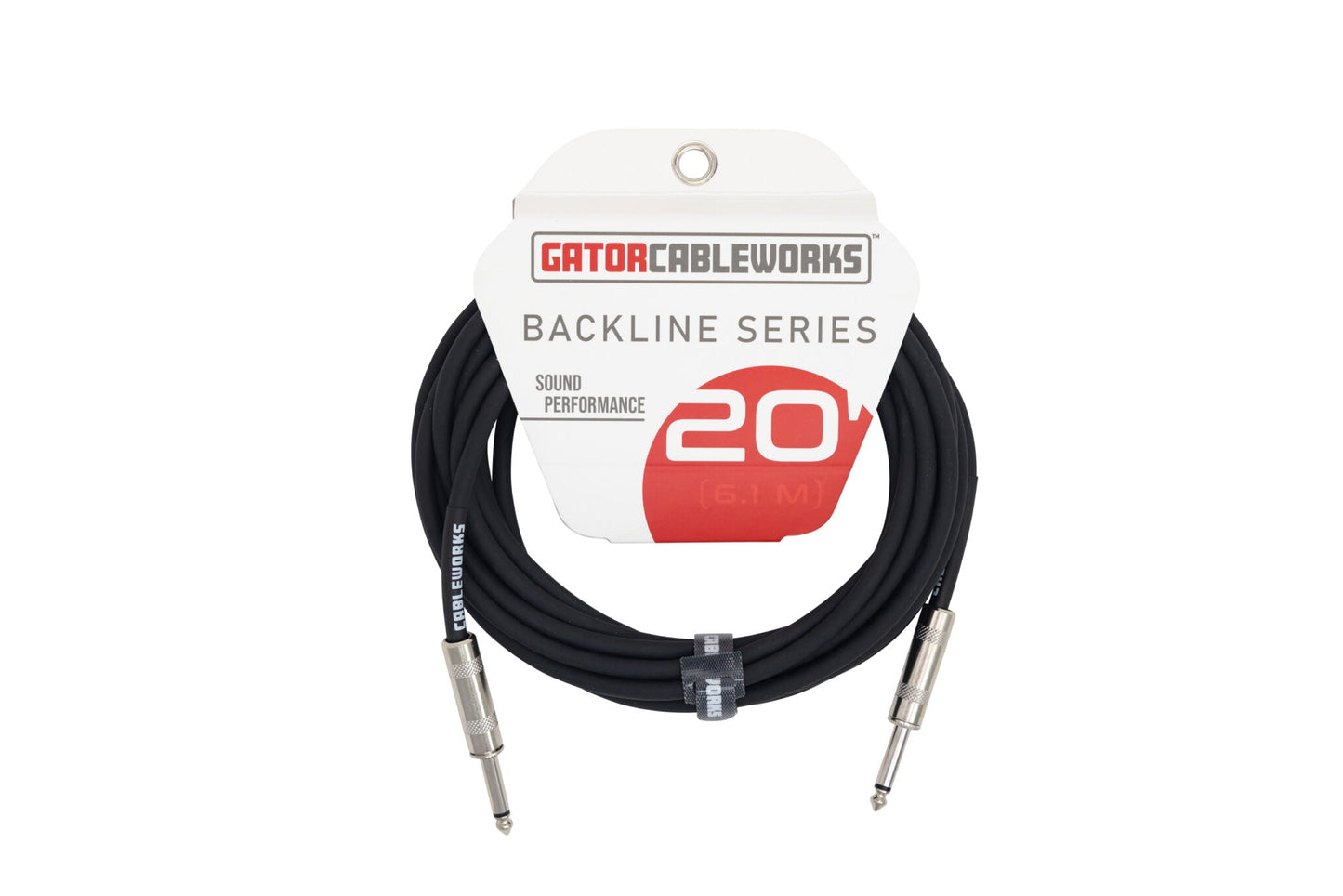 Cable de instrumento Gator Cableworks Backline Series de 20 pies de línea a línea