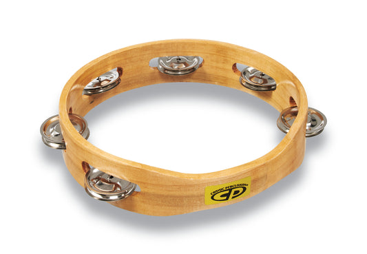 Cosmic Percussion by LP 8" Handheld Single Row Tambourine - Steel Jingles