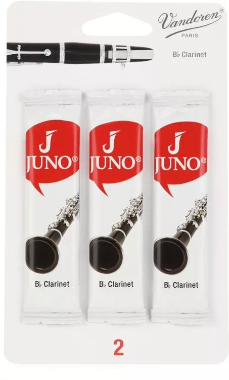 Juno Bb Clarinet Reed, - 3-pack