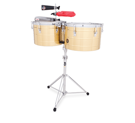 LATIN PERCUSSION LP258-B TITO PUENTE TIMBALES THUNDER DE 15" Y 16" - LATÓN