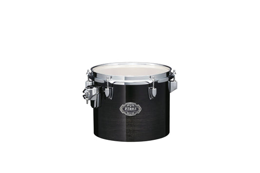 Tom de concierto de un solo parche TAMA de 10" x 8" CSLT10ATPB, transparente y degradado en negro