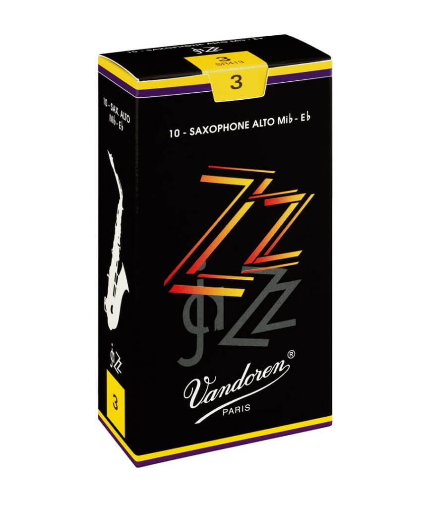 Cañas Vandoren SR4125 - ZZ para saxofón alto - 2.5 (paquete de 10)