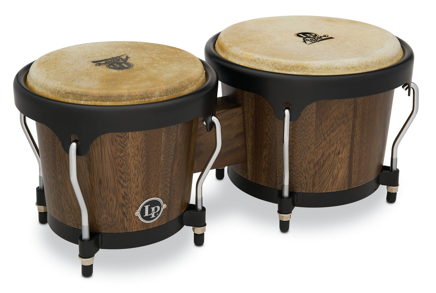 Juego de bongós Latin Percussion LPA646-SW Aspire Series de 6 3/4 y 8 pulgadas - Nogal Siam