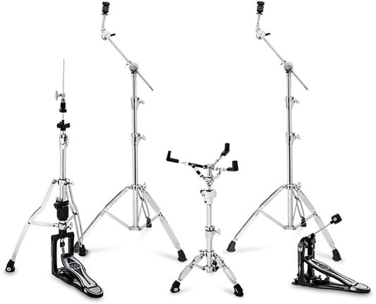 Paquete de herrajes Mapex HP4005 de 5 piezas Venus Serie 400 con pedal individual - Cromado