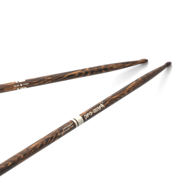 ProMark Classic Forward 7A FireGrain Hickory Drumstick, Oval Wood Tip