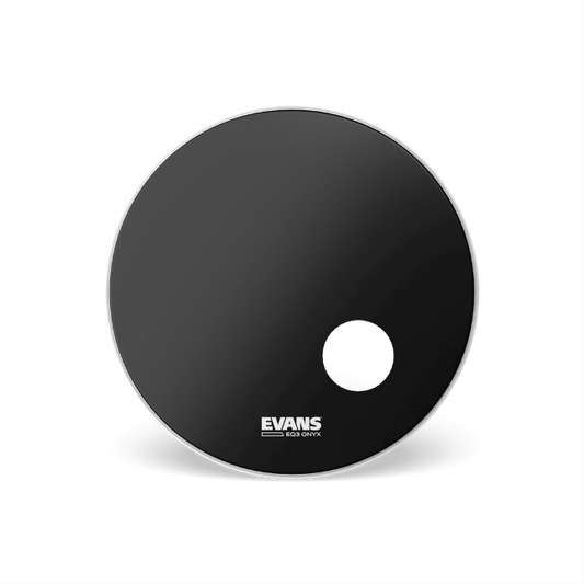 Evans Onyx Resonant Bass Drum Head, 22 Inch