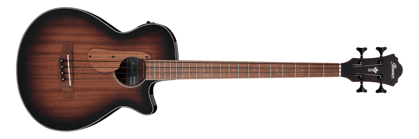 Ibanez AEGB24E AEG Acoustic-electric Bass Guitar - Mahogany Sunburst High Gloss
