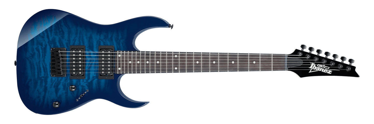 Ibanez Gio GRG7221QA - Transparent Blue Burst