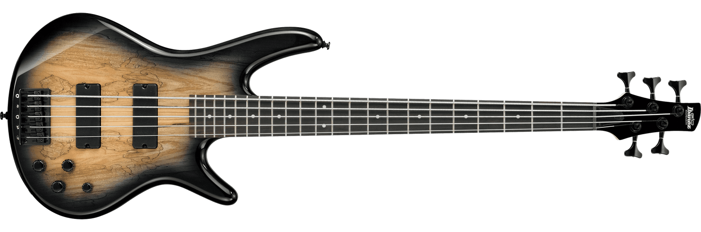 Ibanez Gio GSR205SMNGT Bass Guitar - Spalted Maple, Natural Gray Burst