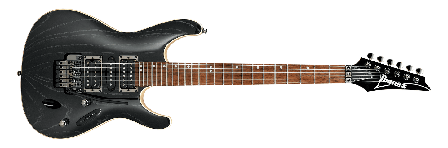 Guitarra eléctrica Ibanez S570AH - Silver Wave Black