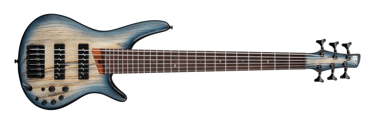 Ibanez Standard SR606E Bass Guitar - Cosmic Blue Starburst Flat