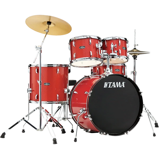 Tama Stagestar 5-piece Complete Drum Set - Candy Red Sparkle