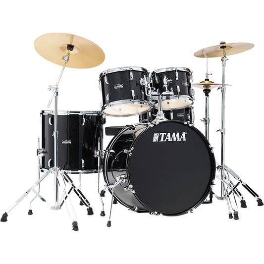 Tama Stagestar 5-piece Complete Drum Set - Black Night Sparkle