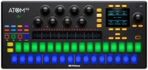 Controlador de producción y rendimiento de teclado/pad MIDI híbrido PreSonus ATOM SQ
