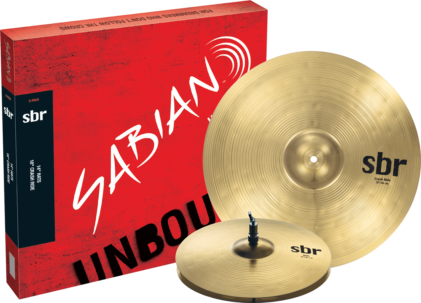 Sabian SBR Performance Cymbal Set - 14/18 inch