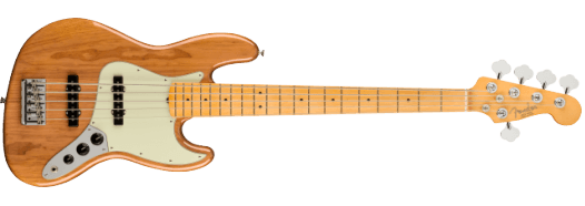 Fender American Professional II Jazz Bass V, Maple Fingerboard, Roasted Pine