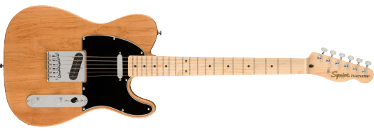 Squier  FSR Affinity Series Telecaster, Maple Fingerboard, Black Pickguard, Natural