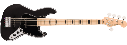 Squier Affinity Series Active Jazz Bass V - Black