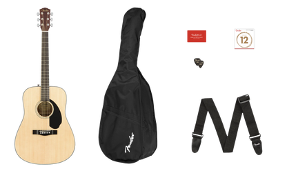 Fender CD-60S Dreadnought Pack V2, Natural