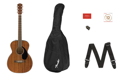 Fender CC-60S Concert Pack V2, All-Mahogany