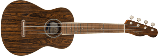 Fender Zuma Exotic Concert Ukulele, Walnut Fingerboard, Bocote