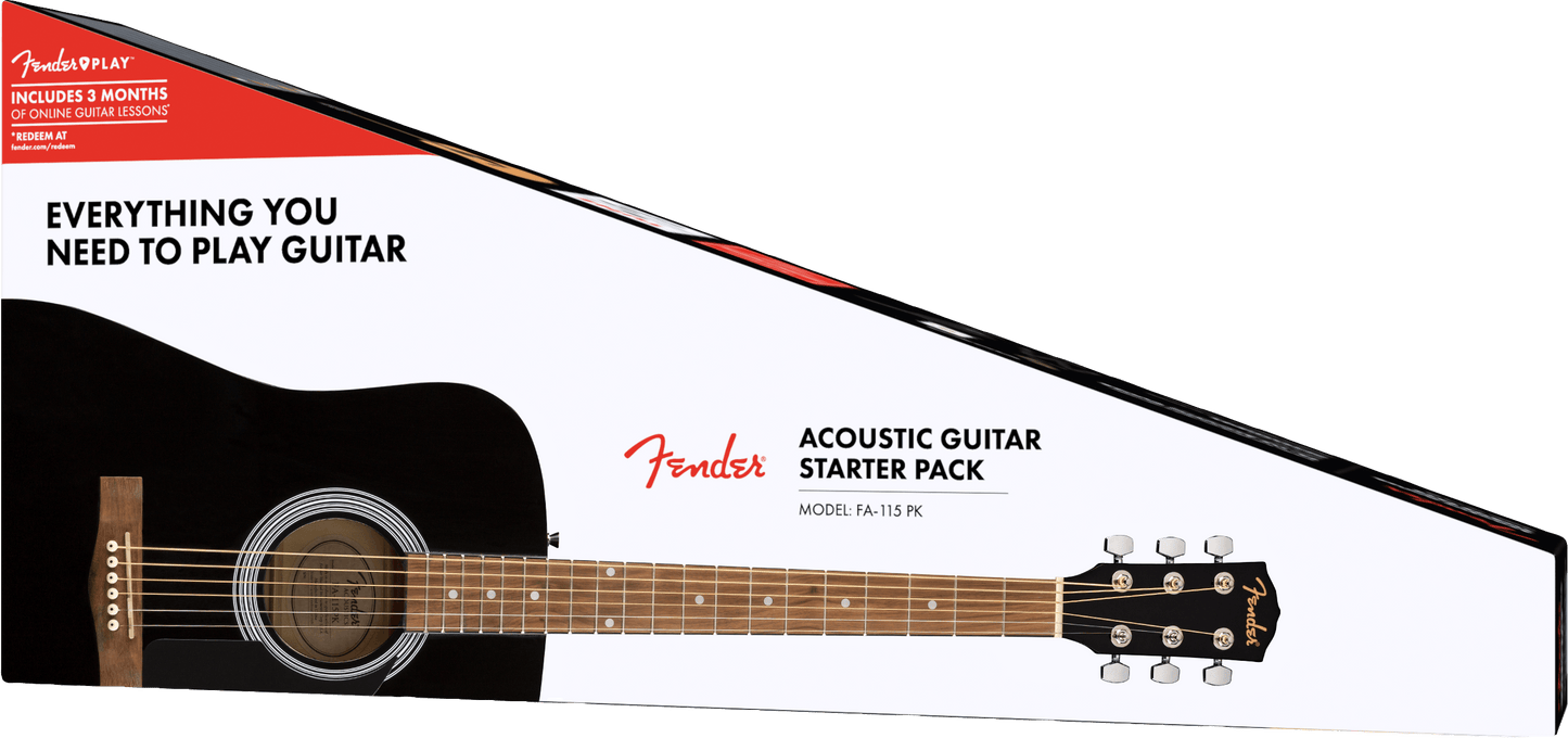 Fender FA-115 Dreadnought Pack, Natural, Walnut Fingerboard