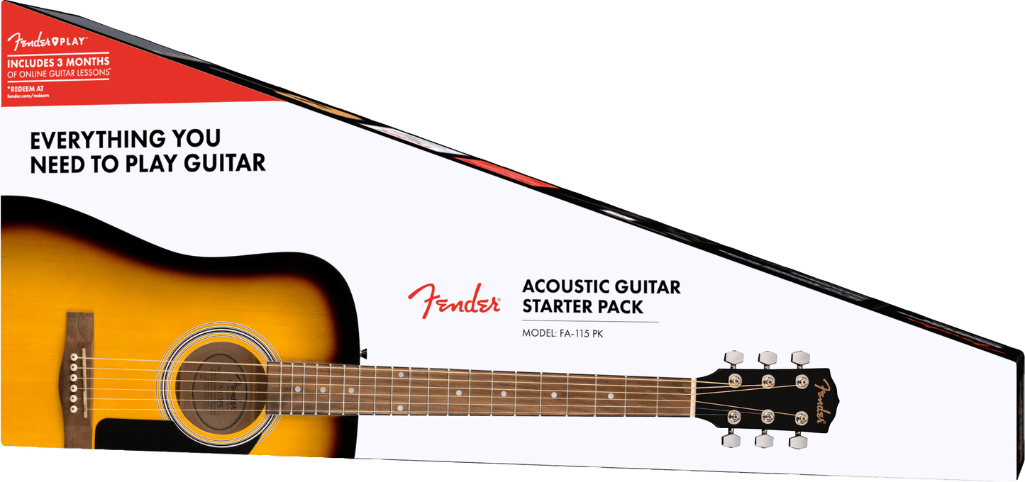 Fender FA-115 Dreadnought Pack, Natural, Walnut Fingerboard
