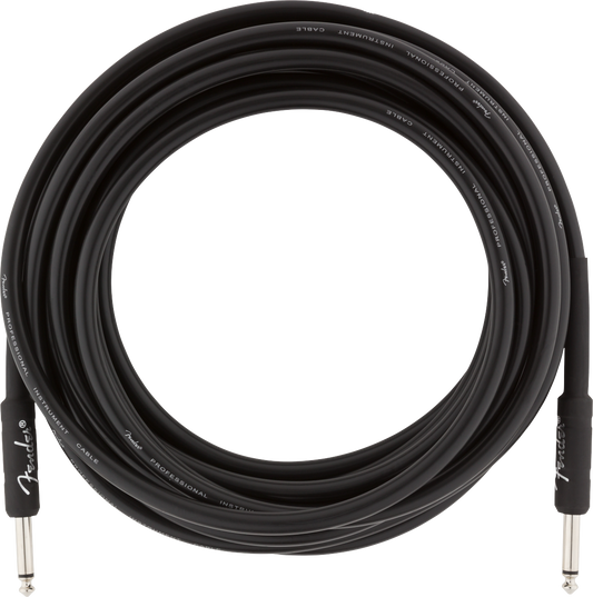 Cable de instrumento Fender Professional Series, recto/recto, 18,6', negro