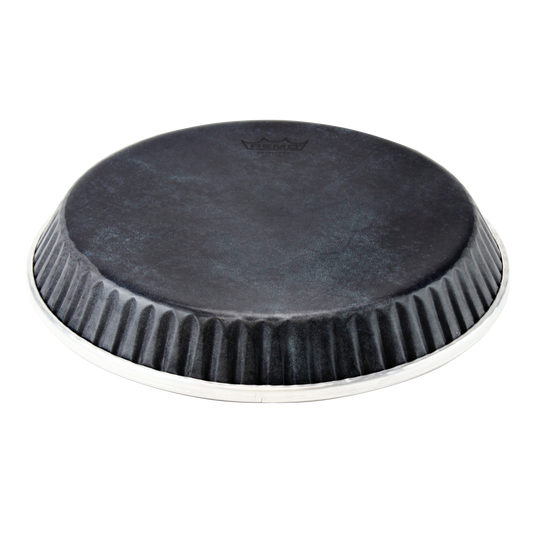Remo Conga Drumhead (GB), Symmetry, 11.06" D1, Skyndeep, 'Black Calfskin' Graphic
