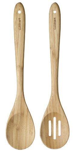 Cuisinart Set of 2 Bamboo Spoons (Solid & Slotted)