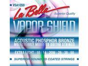 La Bella VSA1050 Vapor Shield Acoustic Guitar Strings - Extra Light 10-50