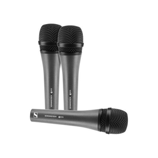Sennheiser 3-PACK E 835-S Vocal Microphones with Switch