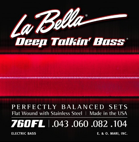 La Bella 760FL Deep Talkin' Bass, Flats - Light 43-104