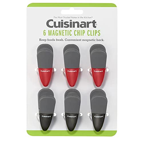 Cuisinart Set of Six Chip Clips - Black & Red