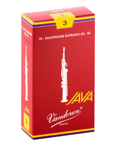 Vandoren Soprano Sax Java Red Reeds Box of 10