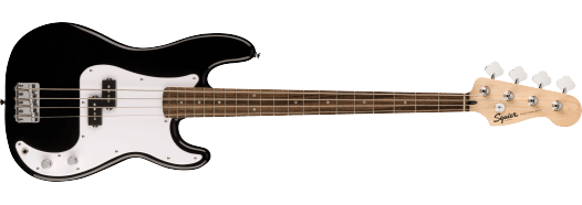 Squier Sonic Precision Bass, Maple Fingerboard, White Pickguard, Black
