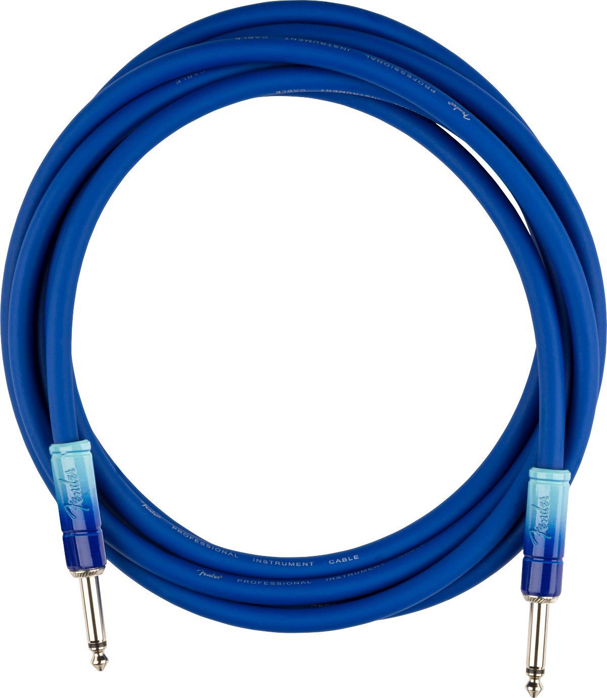 Fender Ombré Instrument Cable Straight/Straight 10' - Belair Blue
