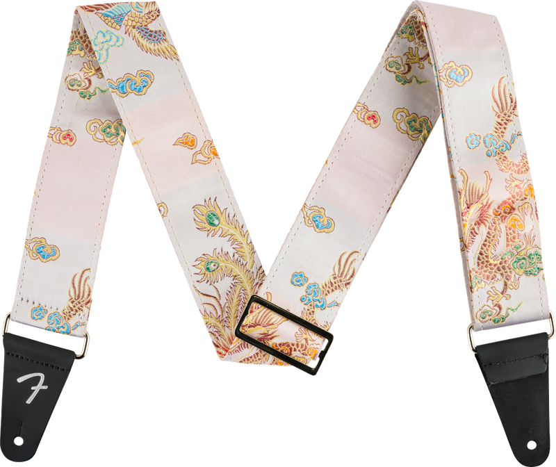 Fender Satin Dragon Guitar Strap, Ivory
