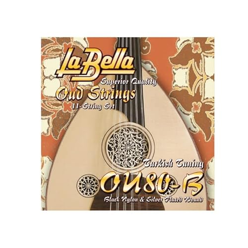 La Bella OU80-B Oud, Turkish Tuning, Black Nylon