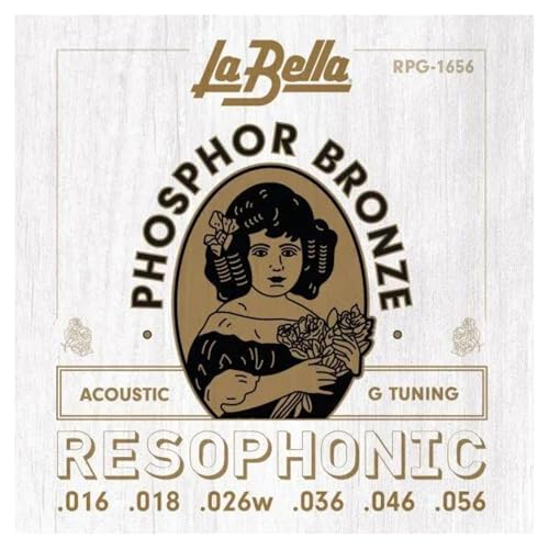 La Bella RPG-1656 Acoustic Resophonic - G Tuning 16-56