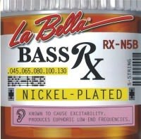 La Bella RX-N5B Bass Rx Series, Nickel, 5-String 45-125