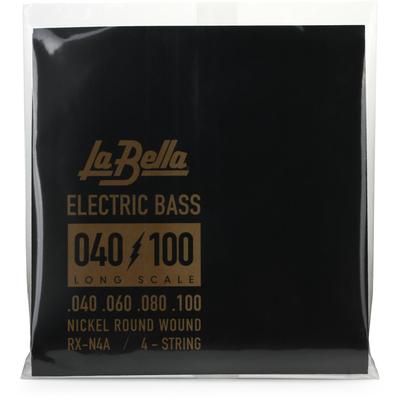 La Bella RX-N4A Bass Rx Series, Nickel, 4-String 40-60-80-100