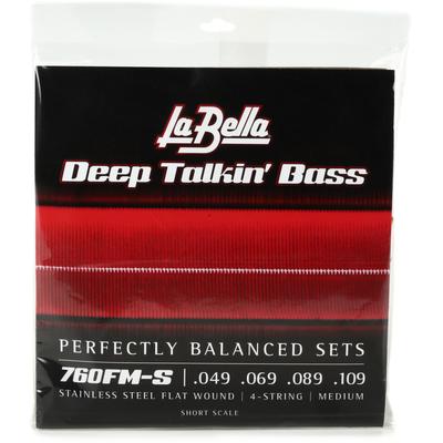 La Bella 760FM-S Deep Talkin' Bass, Flat Wound - Medium, Short Scale