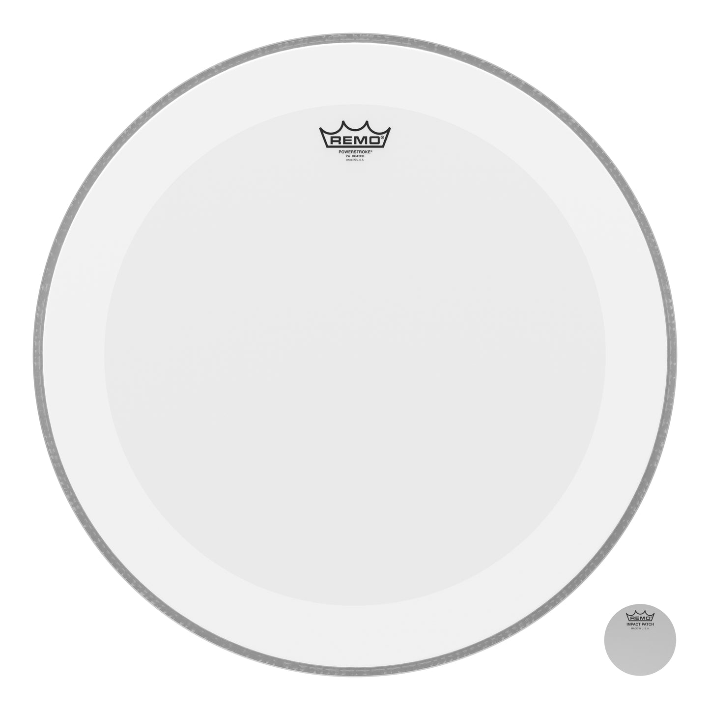 Remo Powerstroke 4 Coated 22" Bass Drumhead w/ Impact Patch