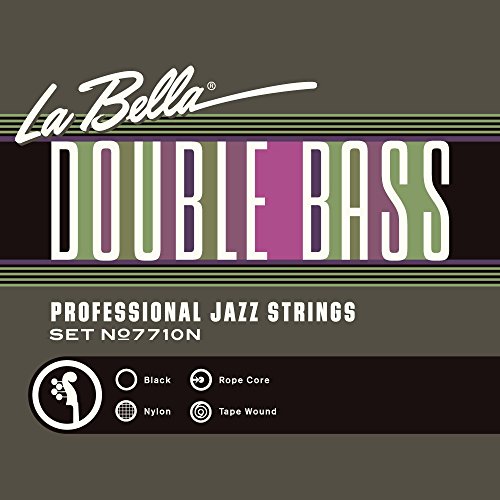 La Bella 7710N-BB Double Bass, Black Nylon Tape, Baby Bass