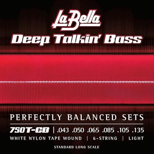 La Bella 750T-CB White Nylon Tape, 6-String - Light 43-135