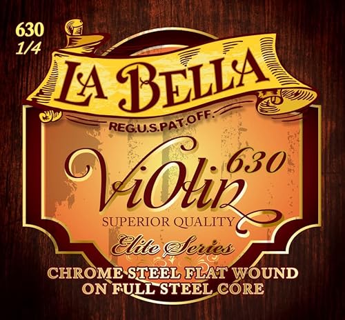 La Bella 630-1/4 Violin, Flat Wound 1/4 Scale