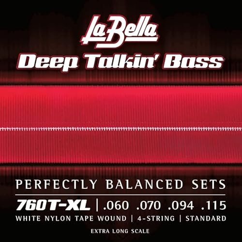 La Bella 760T-XL White Nylon Tape - Standard, Extra Long Scale