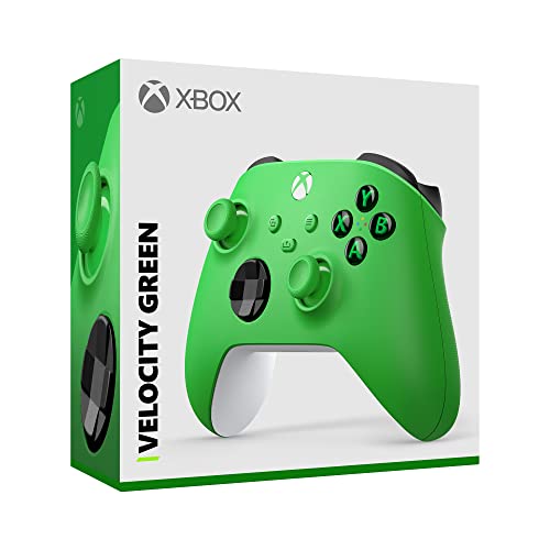 Xbox Core Wireless Gaming Controller + USB-C® Cable – Velocity Green – Xbox Series X|S, Xbox One, Windows PC, Android, and iOS